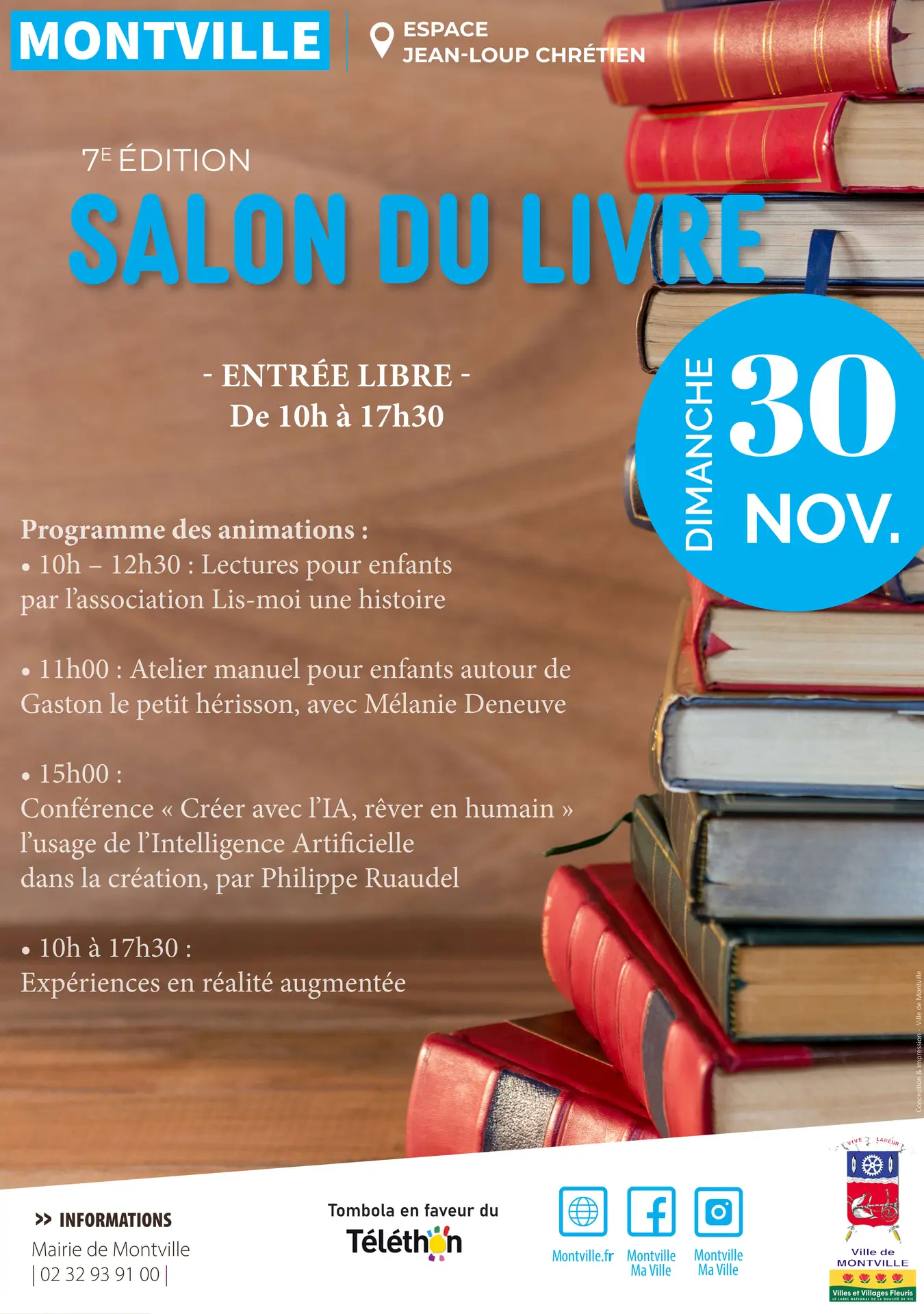 3011 salon du livre Montville nouveau visuel Programme Salon 2025