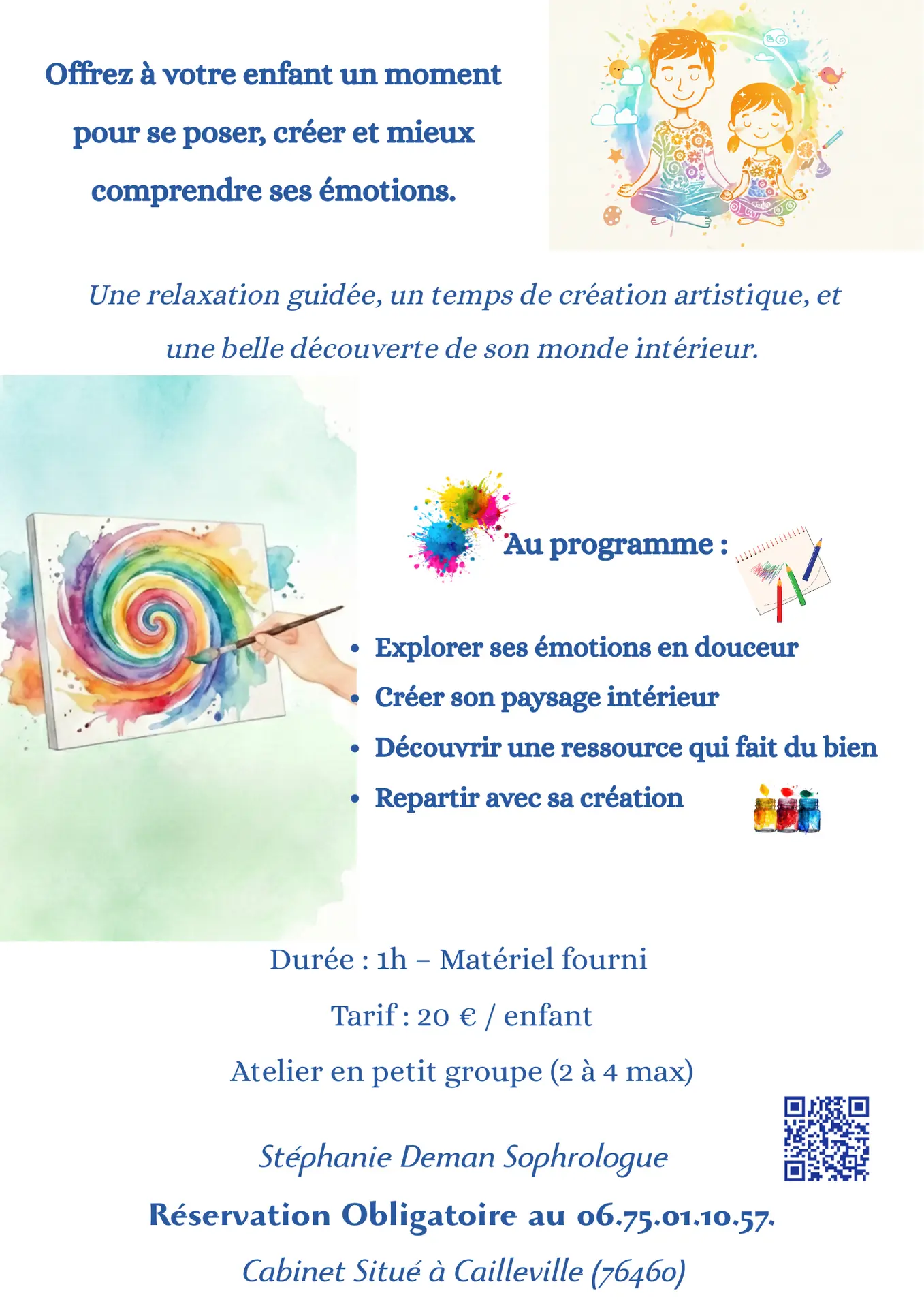 Atelier Enfants / Ados - Explore ton monde intérieur