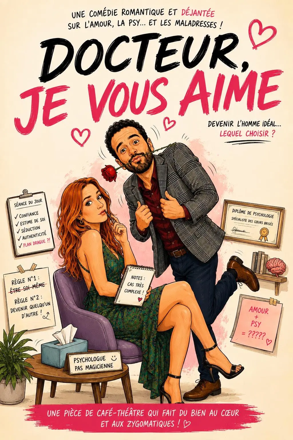 Affiche - Docteur, Je Vous Aime!