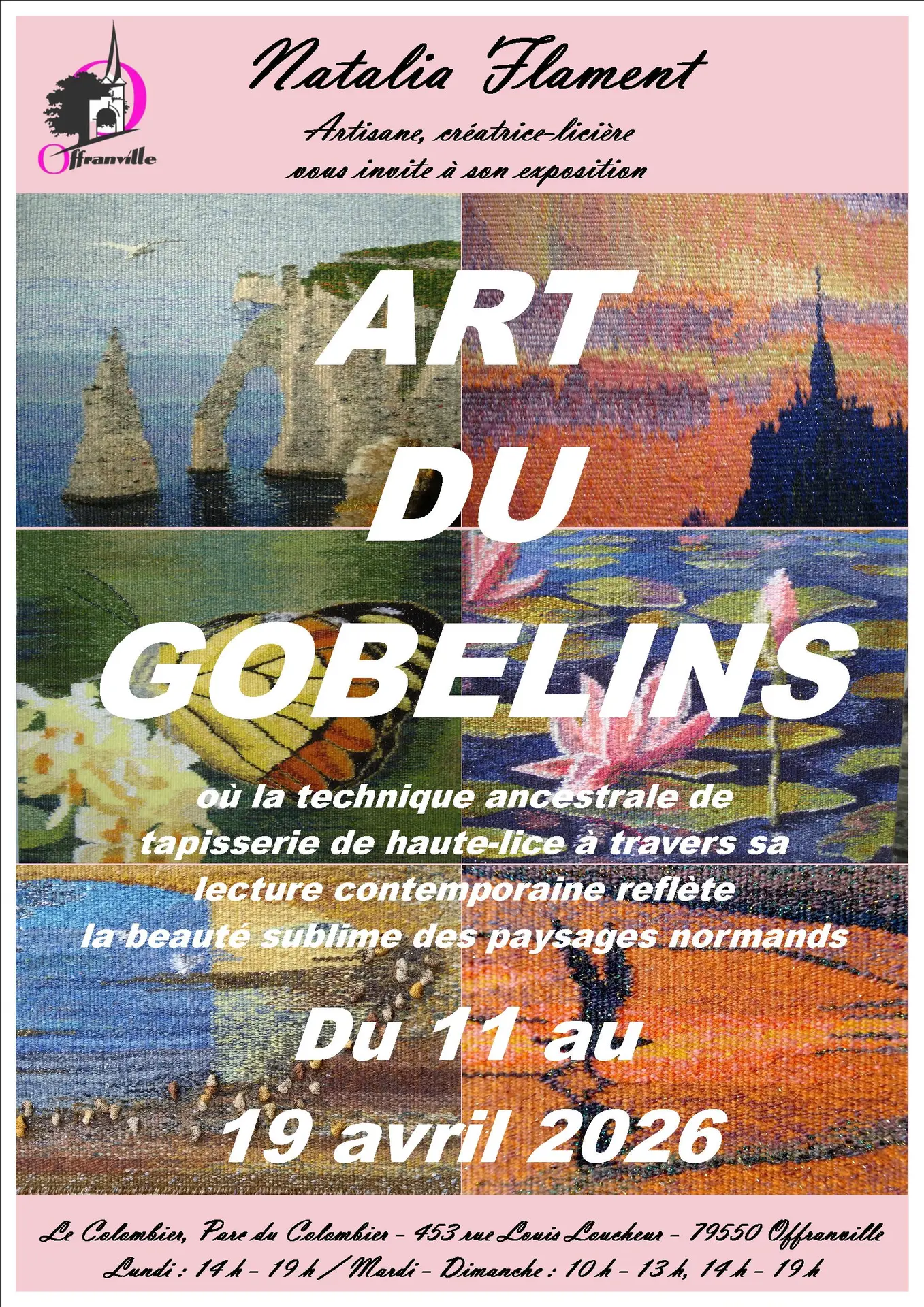 Affiche Exposition 2026 de Natalia Flament à Offranville