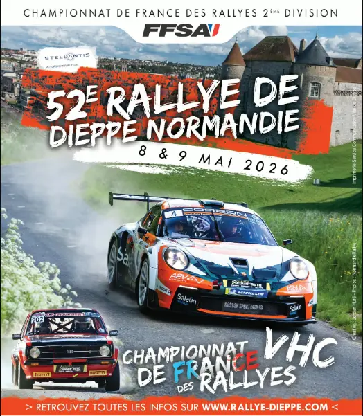 Affiche Rallye de Dieppe 2026