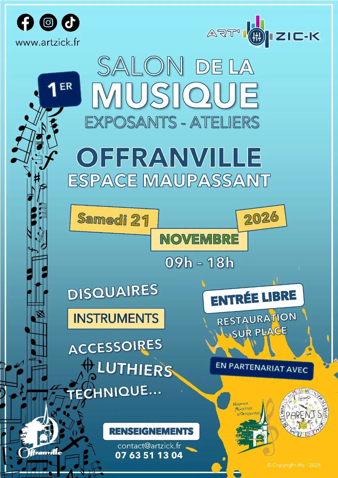 Affiche Salon de la Musique d'Offranville