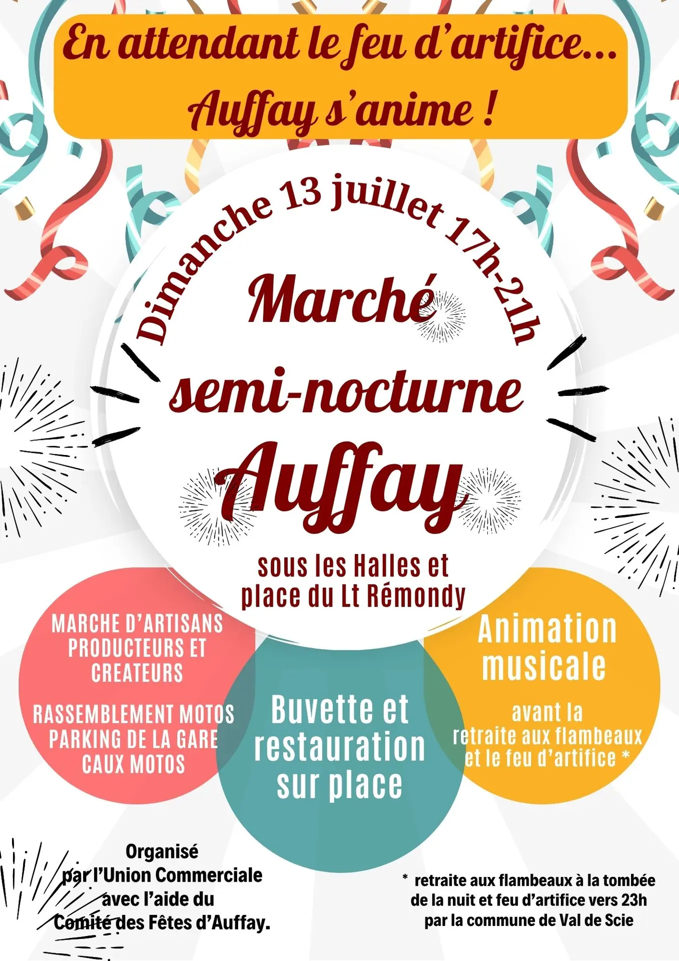 Affiche Évènement Fête du Village