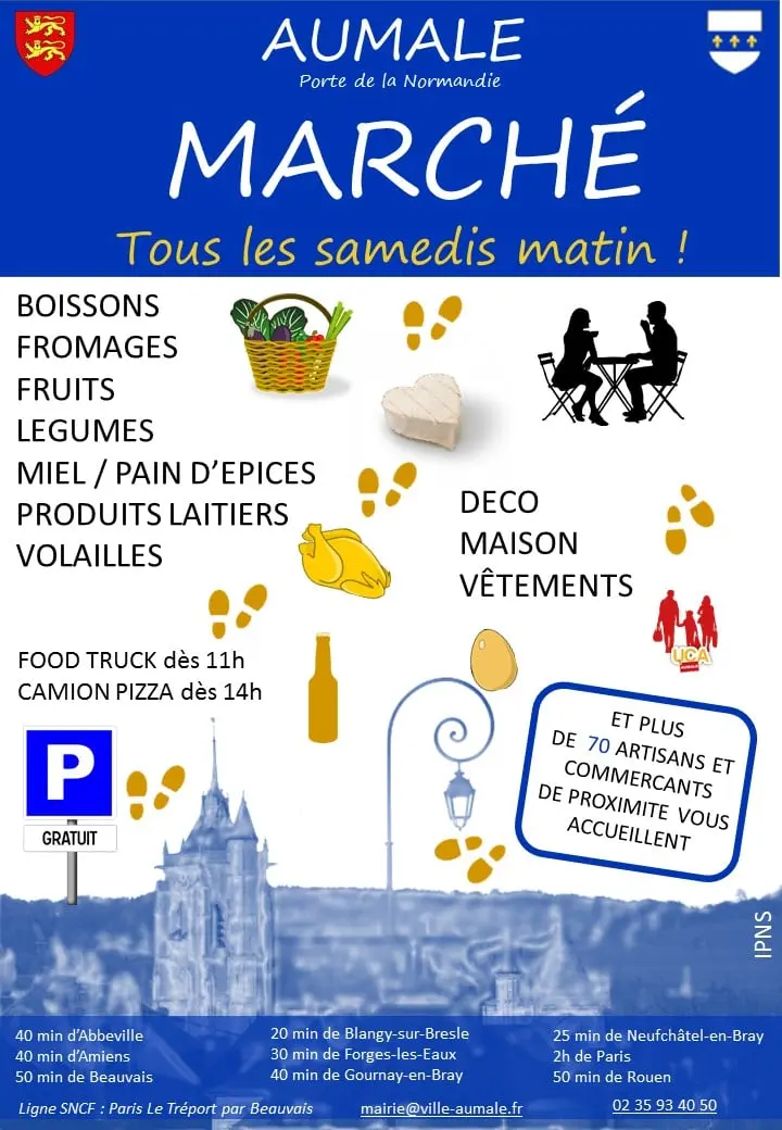 Affiche marché d'Aumale