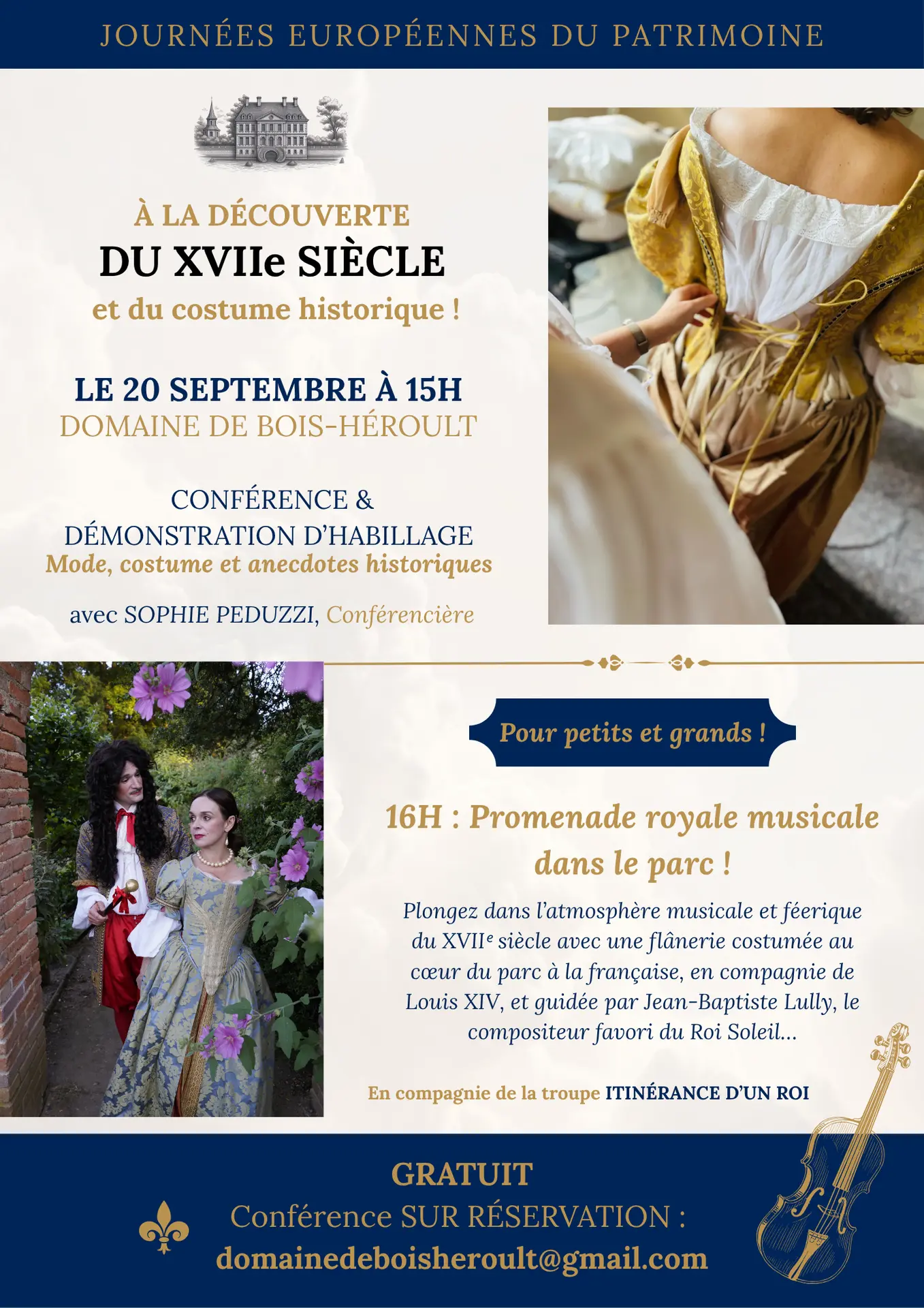 Conférence immersive : à la découverte du XVIIe siècle et du costume historique ! - 1