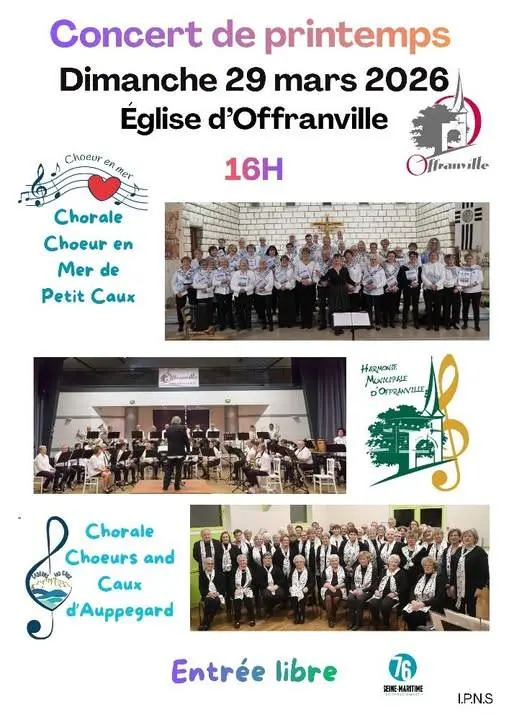 Affiche du Concert de Mars 2026 de l'Harmonie Municipale d'Offranville