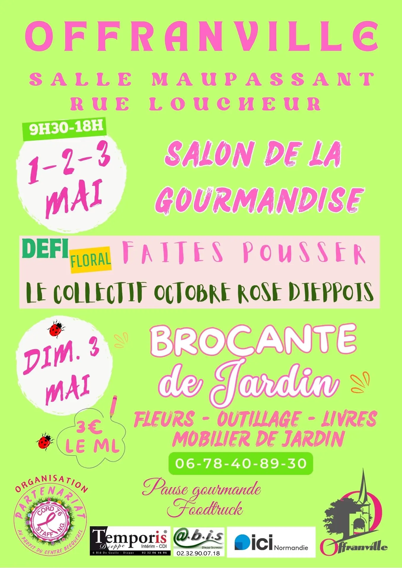 Affiche du Salon de la Gourmandise et Brocante de Jardin