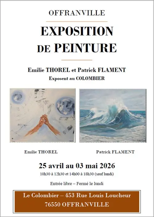 Affiche de l'Exposition 2026 d'Emilie THOREL et Patrick FLAMENT