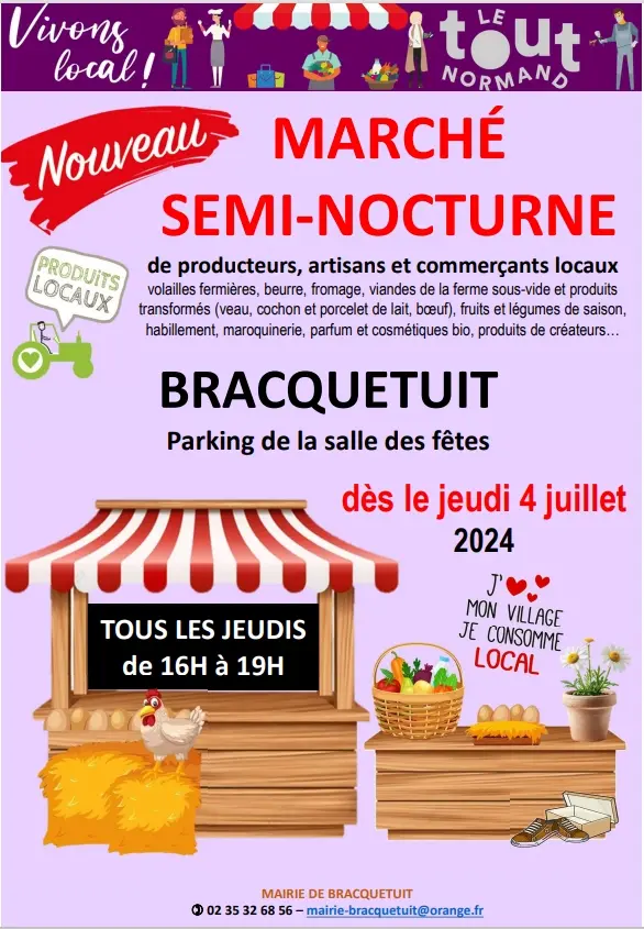 Affiche démarrage marché