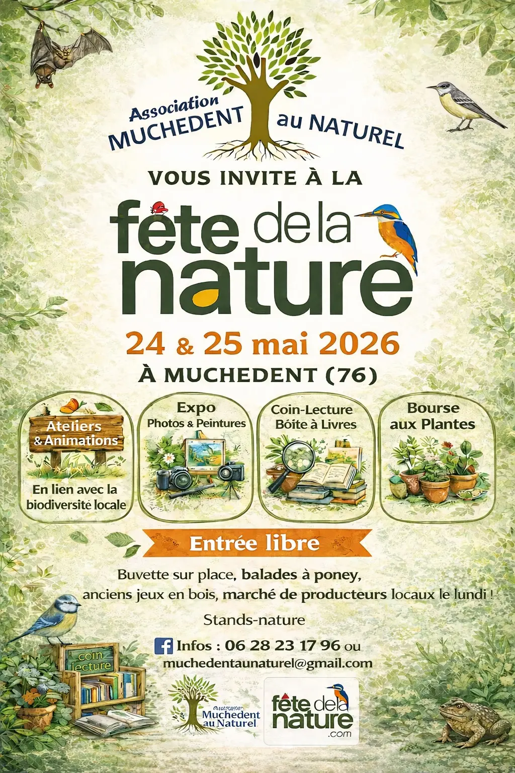 Affiche fête de la Nature Muchedent 2026