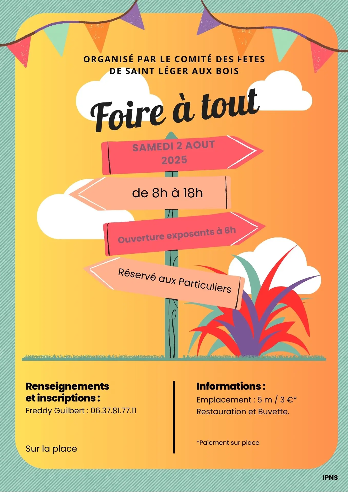 Affiche foire à tout - 1