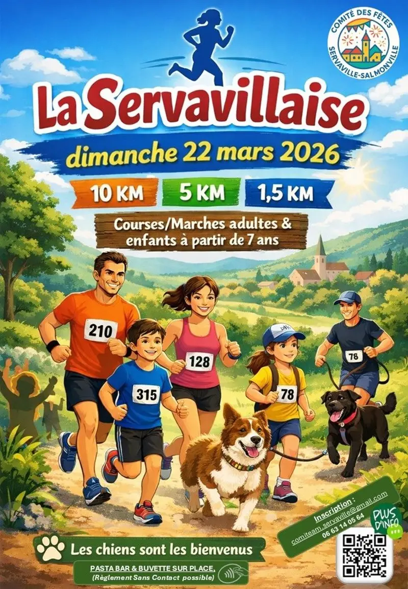 Affiche-la-servavillaise-course-a-pied-pres-de-rouen