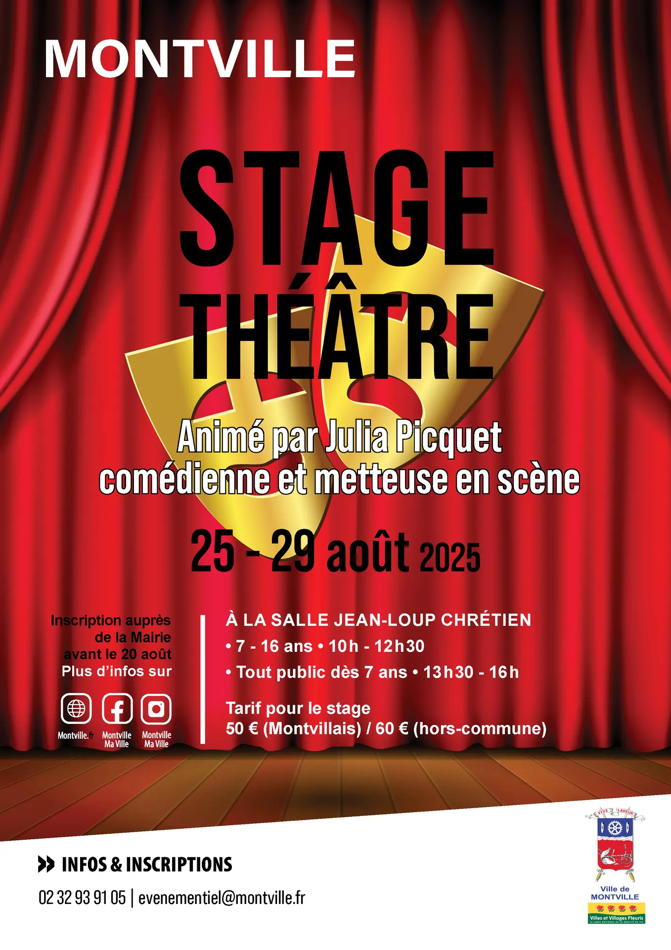 Affiche stage theatre