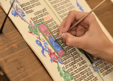 Atelier enluminure adulte - abbaye de jumièges