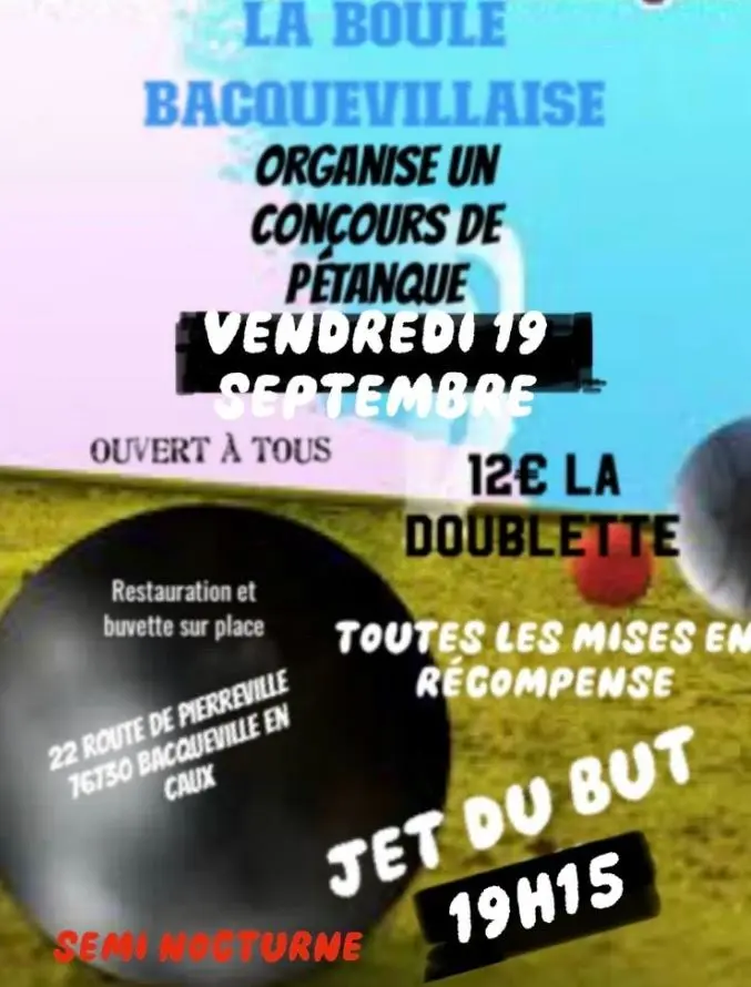 Concours de pétanque