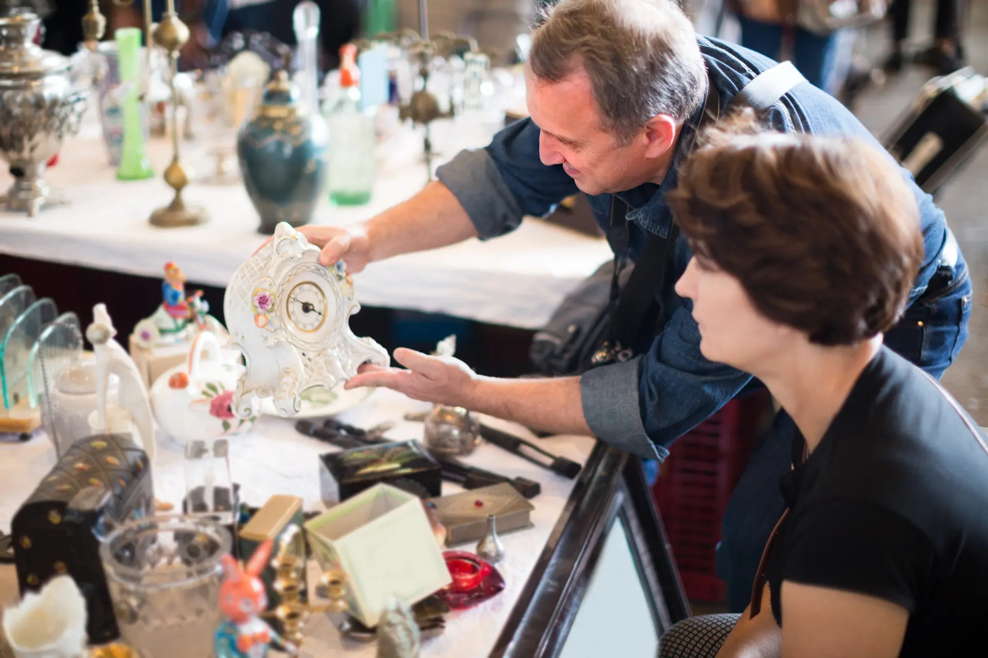 man and woman aged consider things