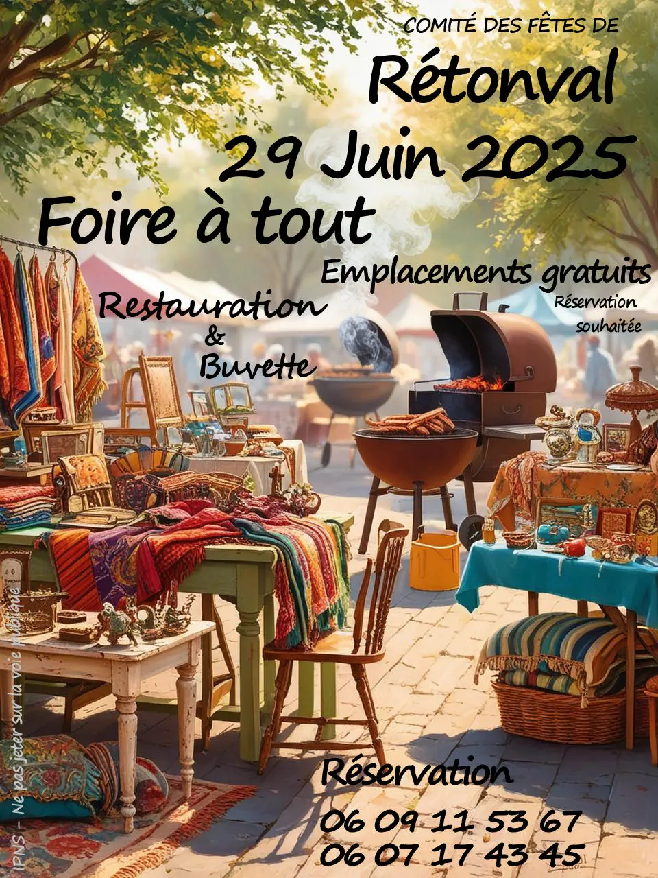 Braderie retéonval - 29 juin 2025