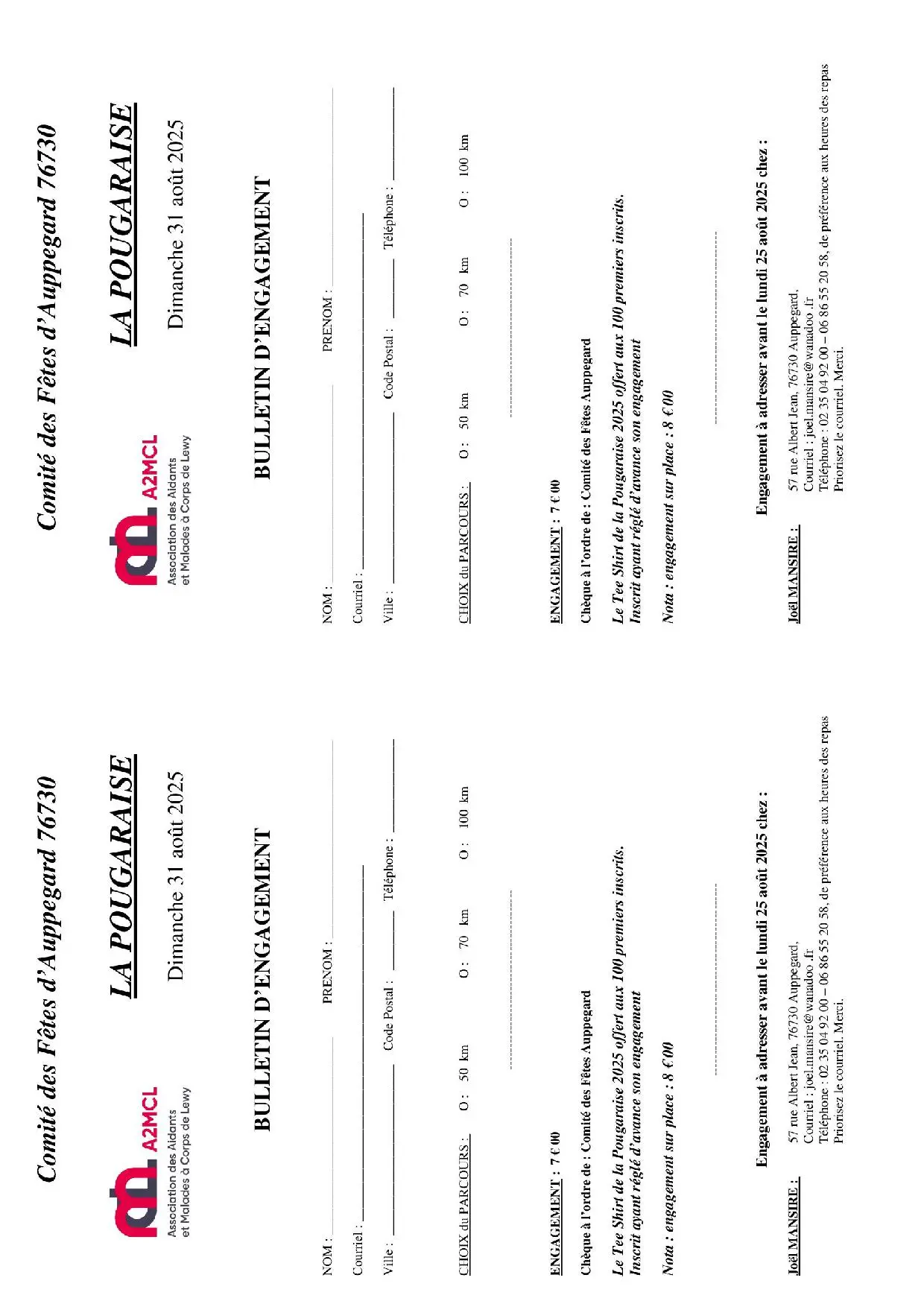 Bulletin format A5