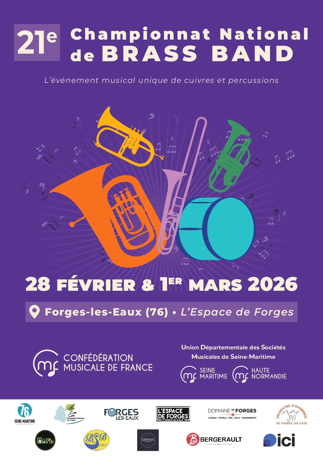 Championat natioal de brass band, Forges-les-Eaux