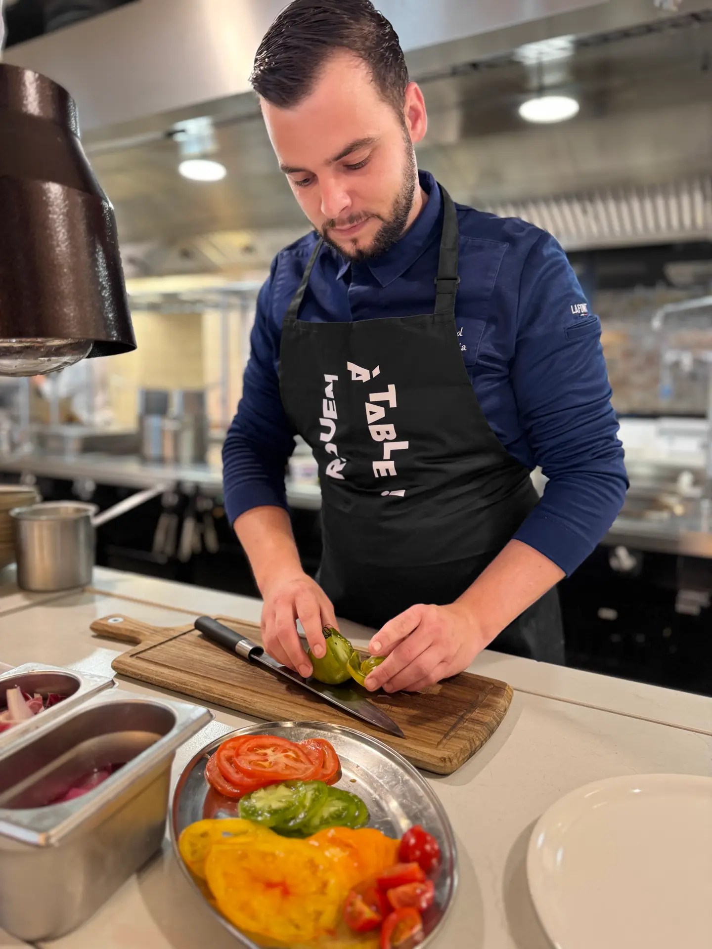 Chef Florian Relland Novotel - tablier noir