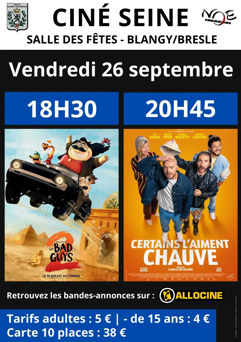 Ciné 26 septembre