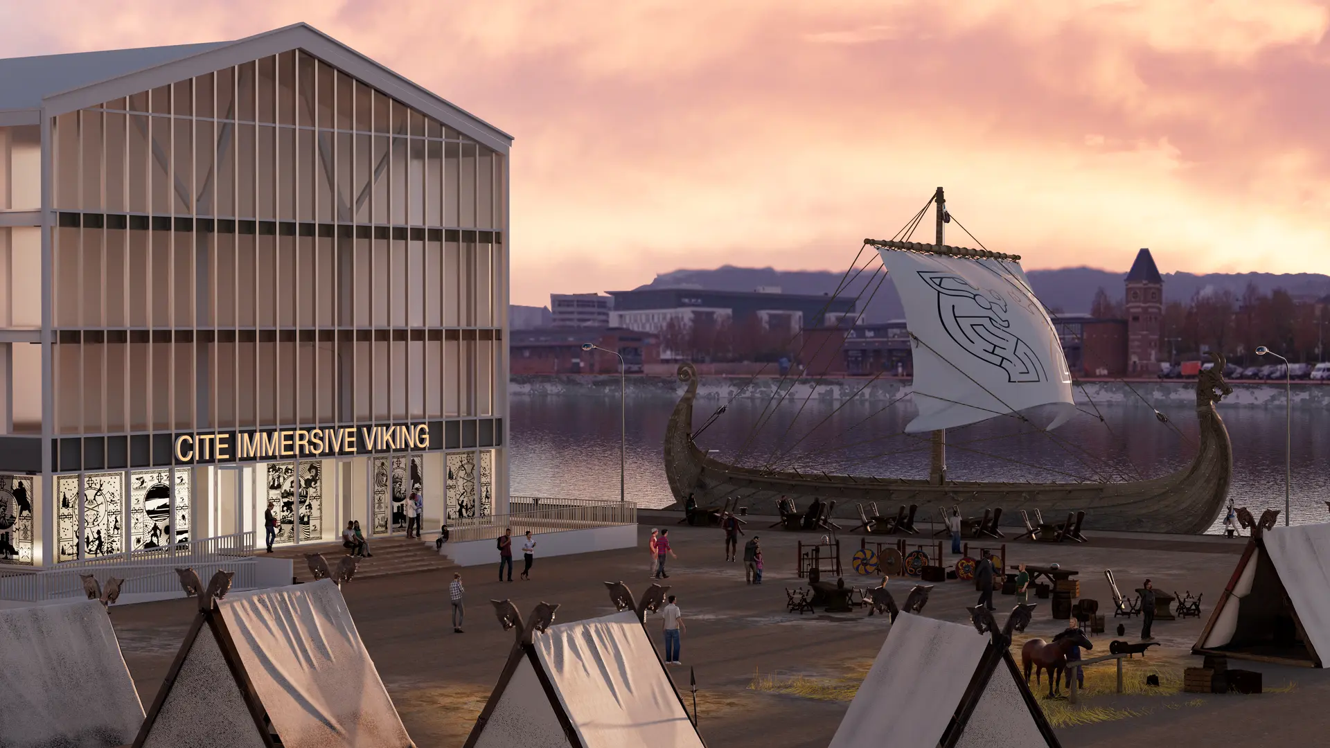 cité immersive Viking, Rollon, salles des ruines fumantes