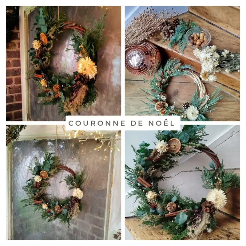 Couronne de noël atelier boui-boui nov-dec