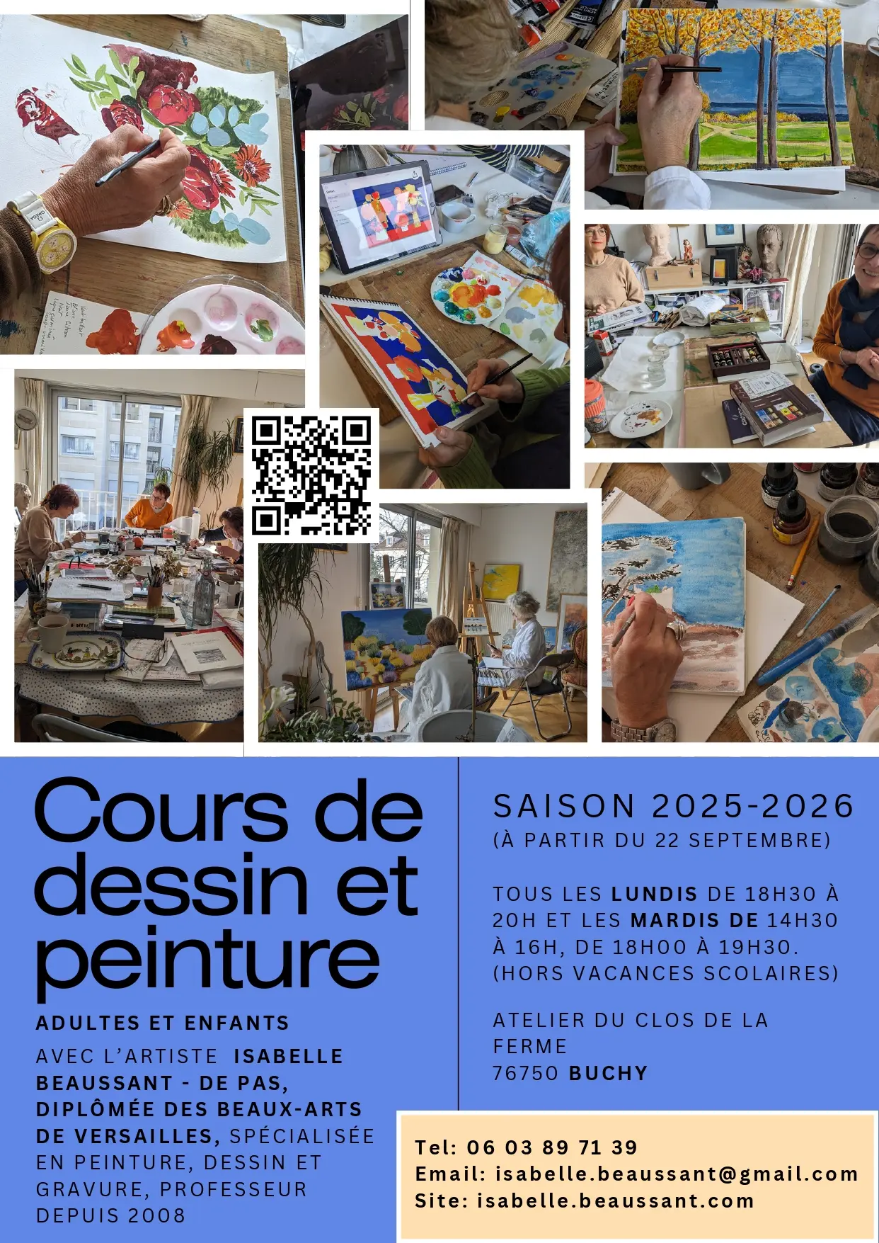 Cours de dessin et peinture