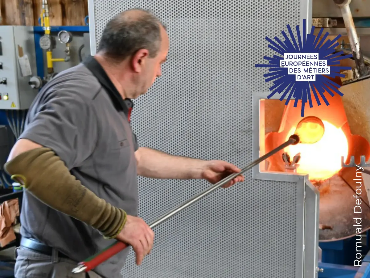 Découverte du verre soufflé à la canne