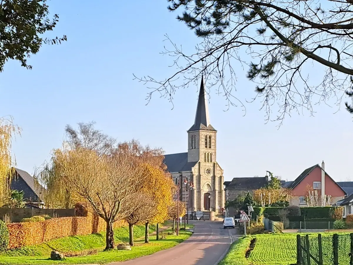 Le village de Gerville en automne