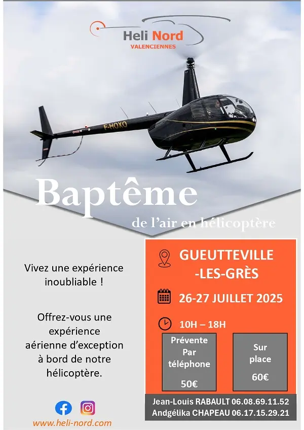 Gueutteville-les-Grès_Baptêmes de l'air©Heli Nord