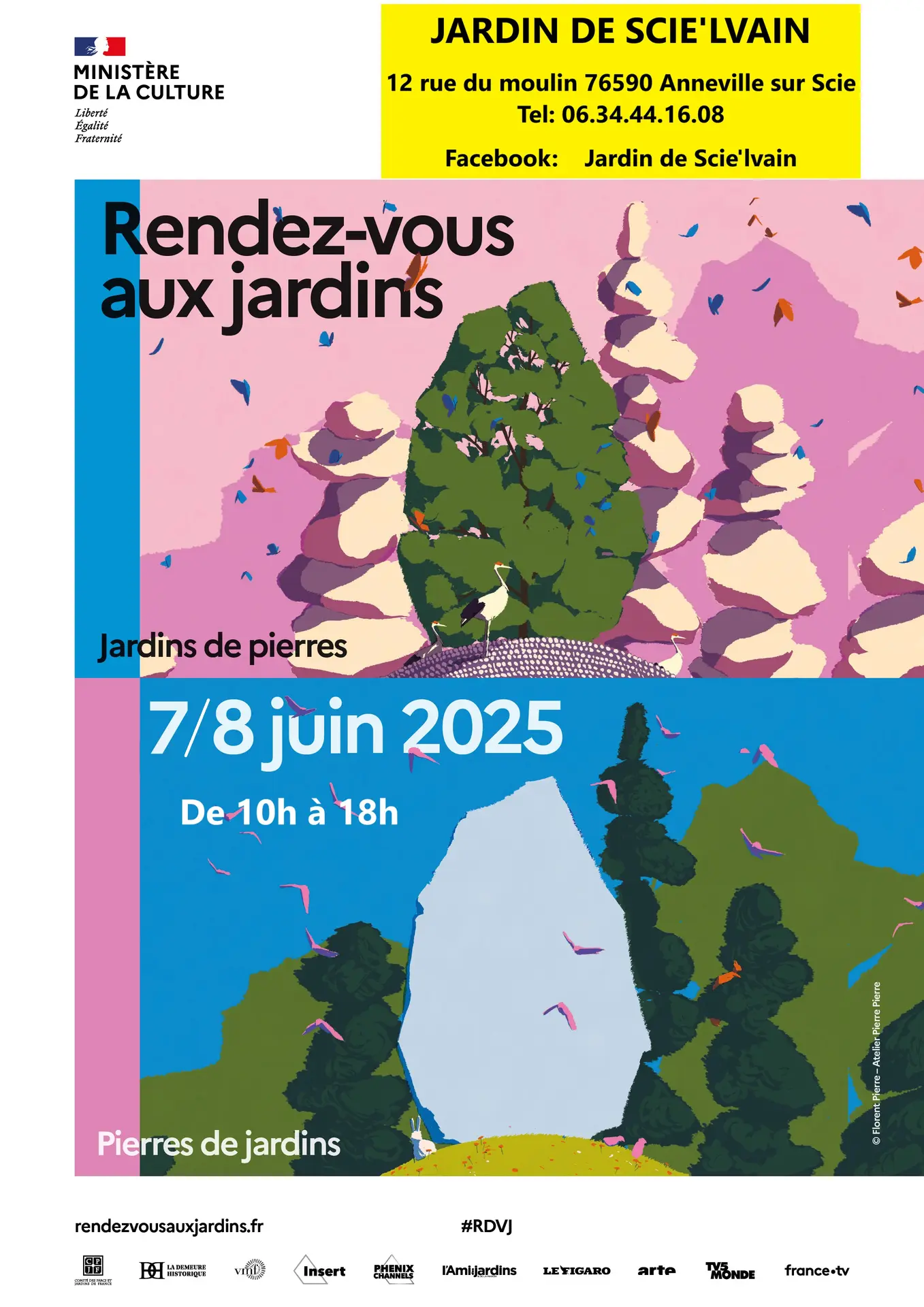Jardins Scie'lvainA4 avec coordonnées