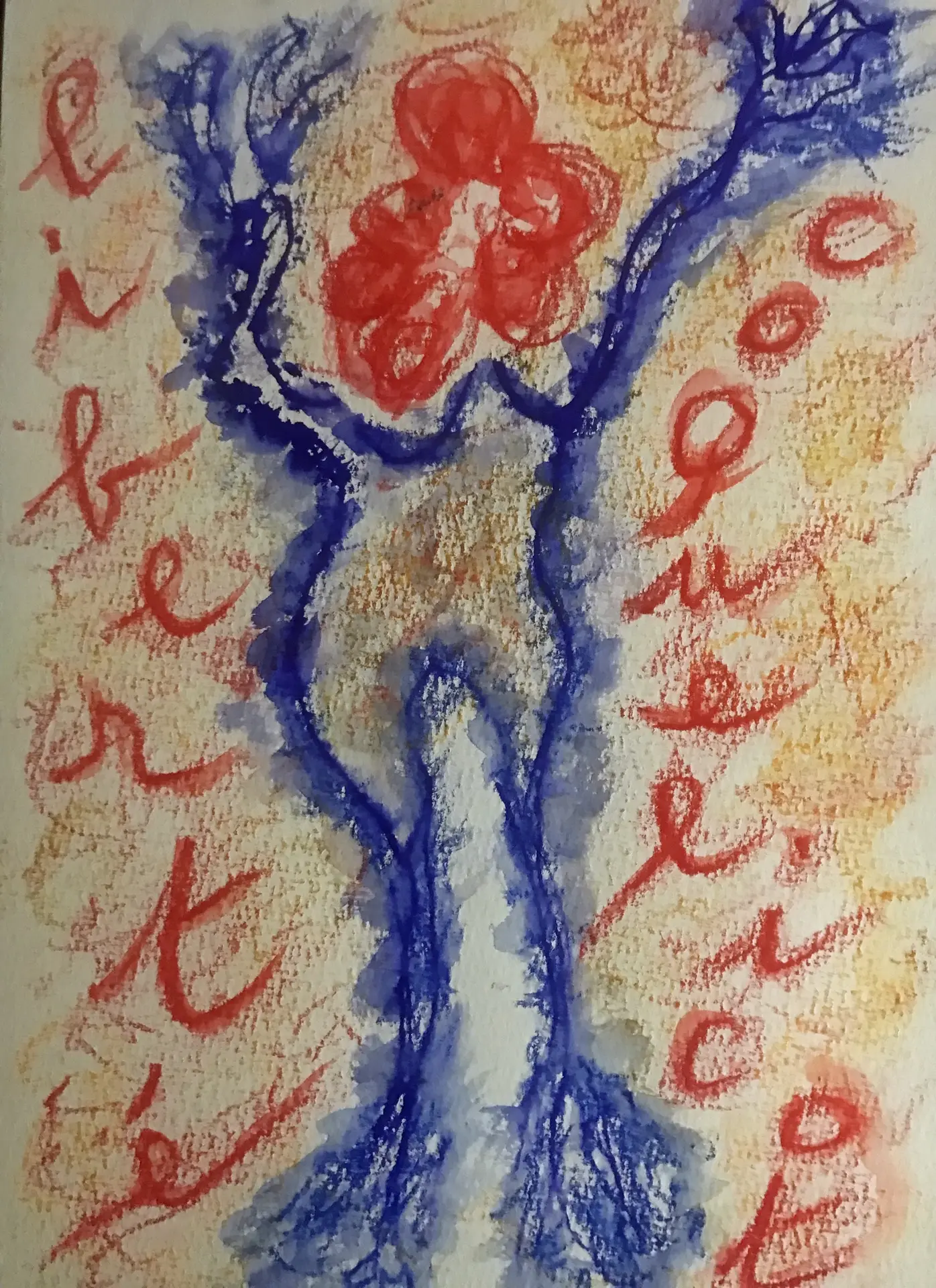 LIBERTE COQUELICOT  pastel Fontaine de la Mare