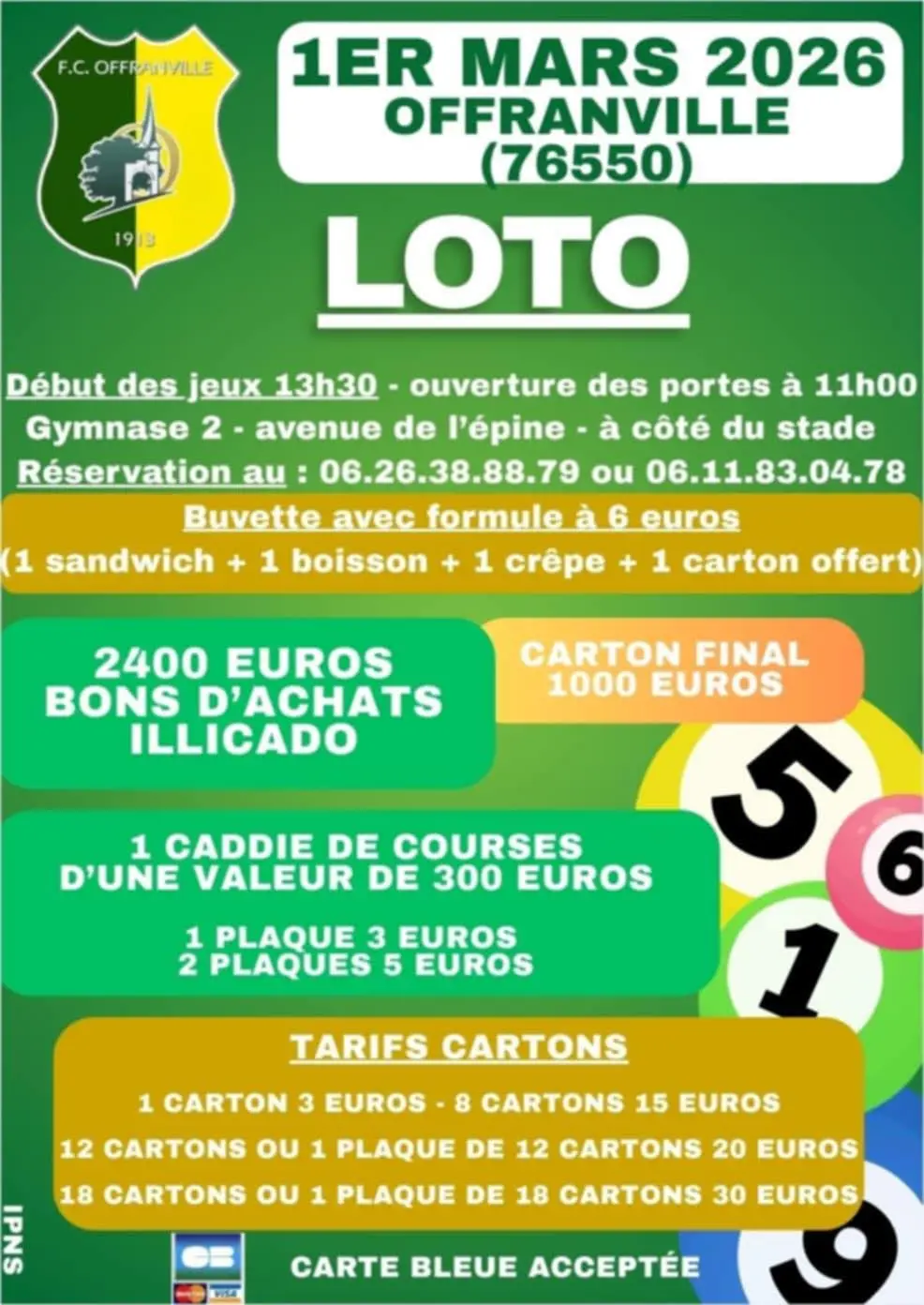 Affiche LOTO Mars 2026 FC Offranville