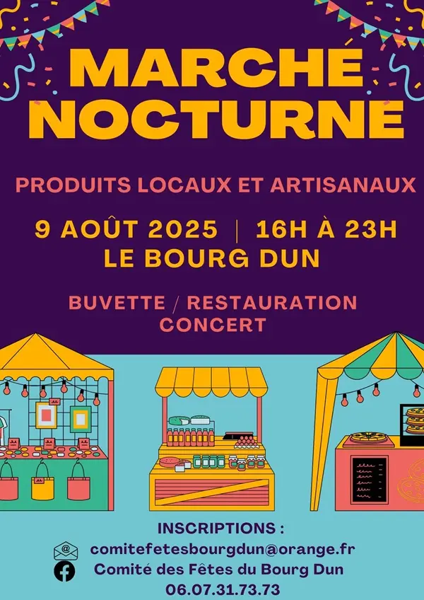 Le-Bourg-Dun_Marché-nocturne©Comité-des-Fêtes