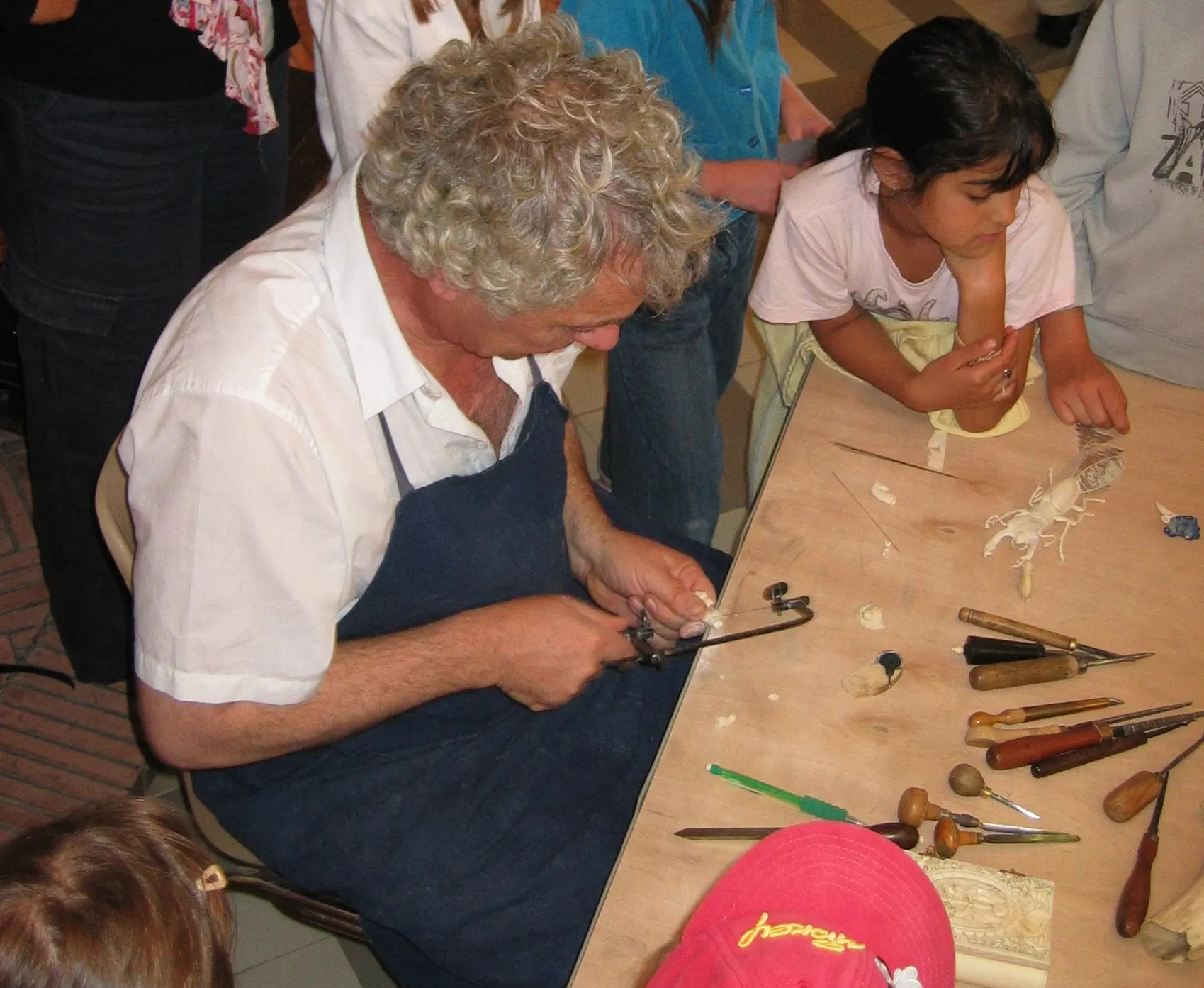 Musée de Dieppe, Atelier de démonstration de sculpture sur ivoire par Philippe Ragault, 2020