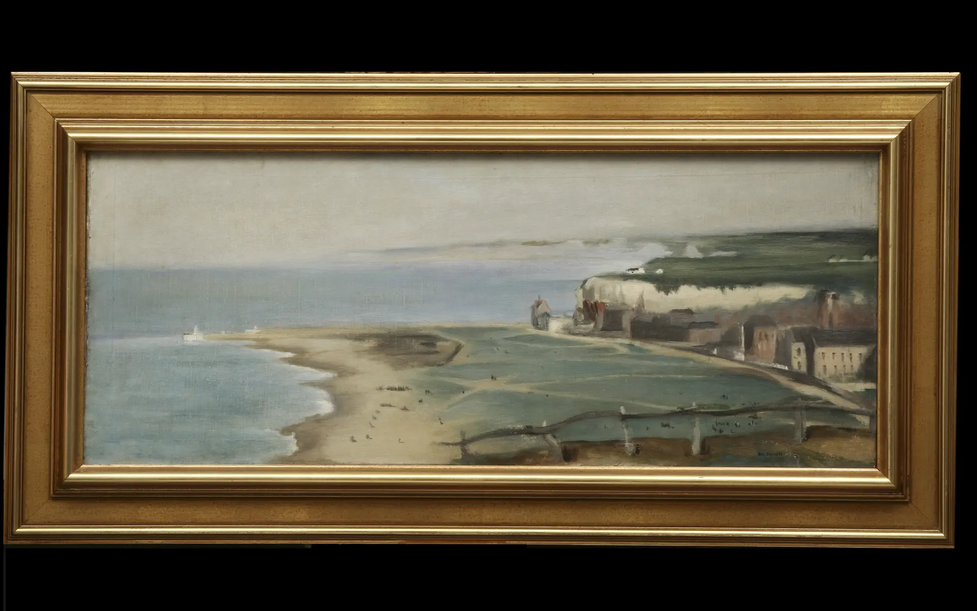 La plage de Dieppe, huile sur toile, vers 1871-1872