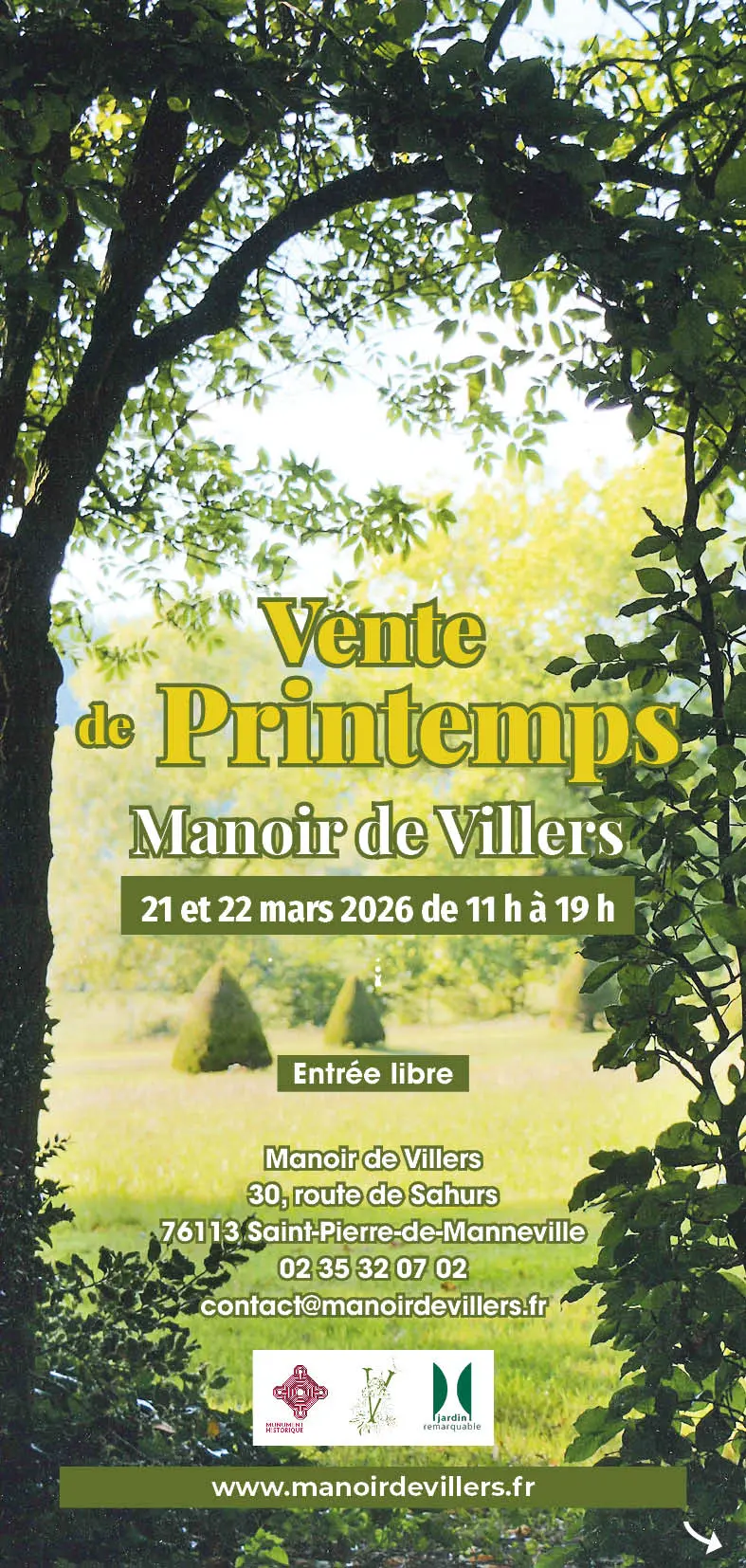 Manoir de Villers - Flyer R 2026