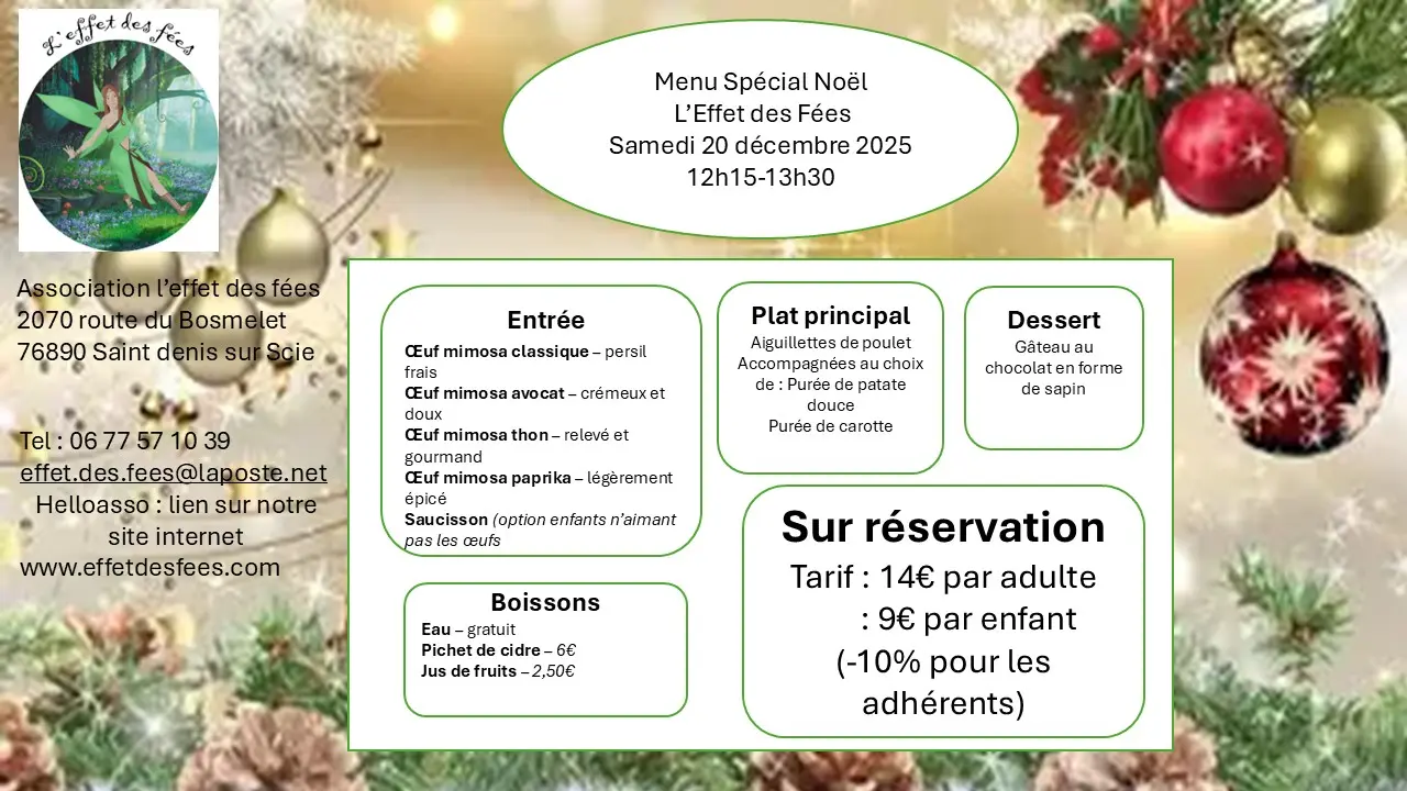 Menu de Noël