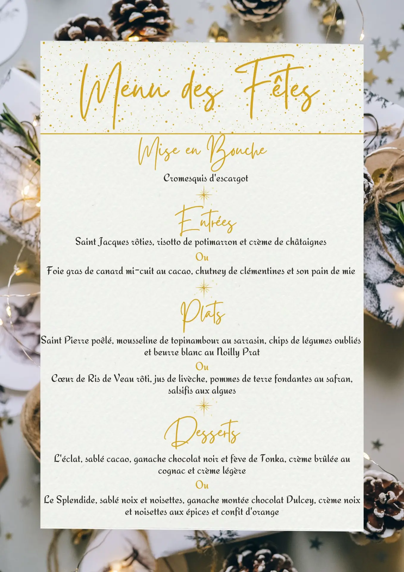 menu fete Elbeuf