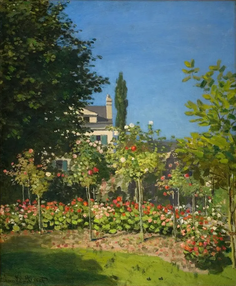 Claude Monet - Jardin en fleurs - à Sainte-Adresse, vers 1866