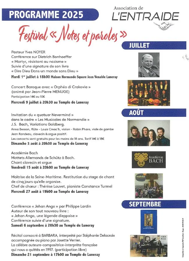 Festival Notes et Paroles 2025