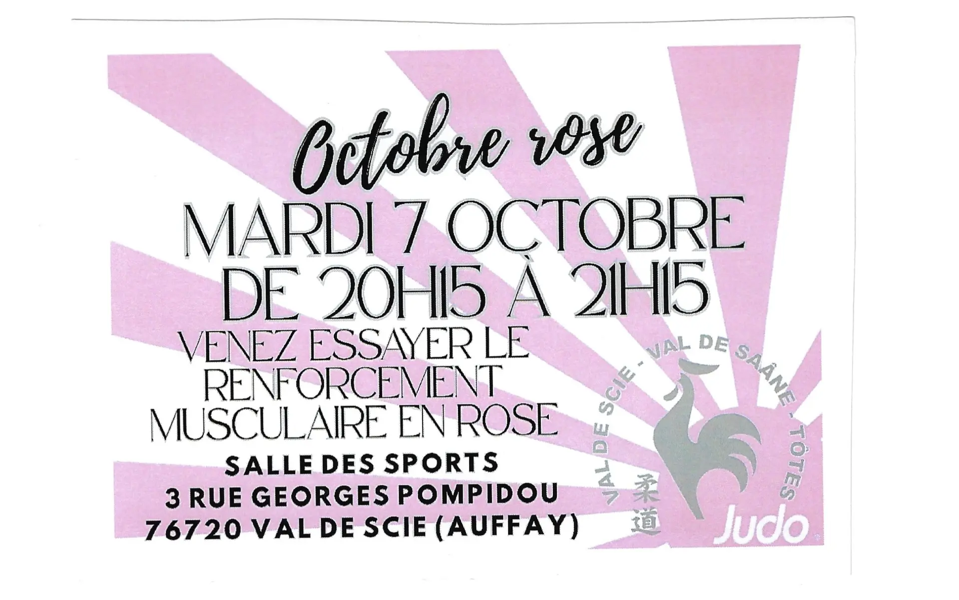 Octobre rose Judo