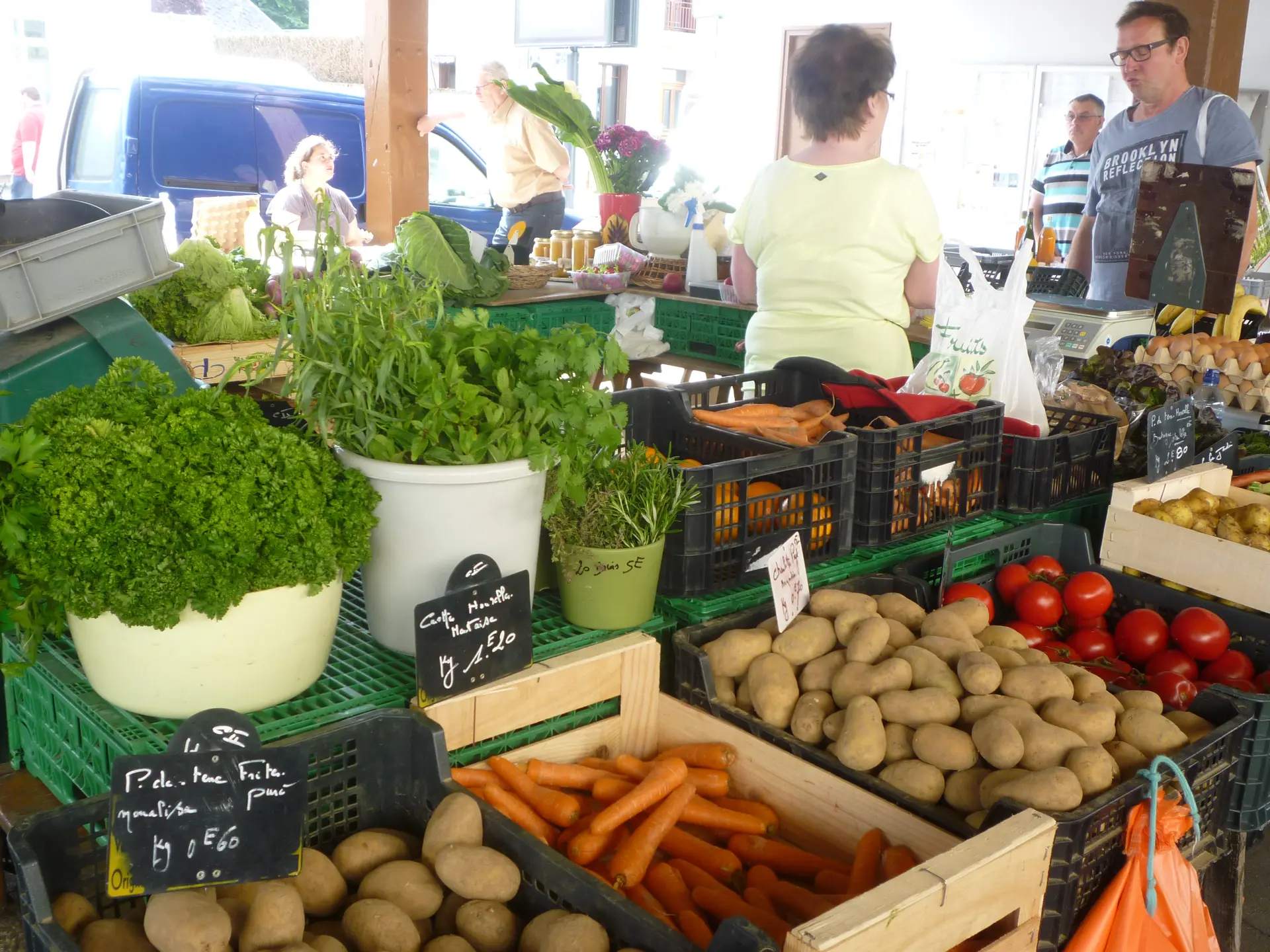 Maraîcher sous les halles