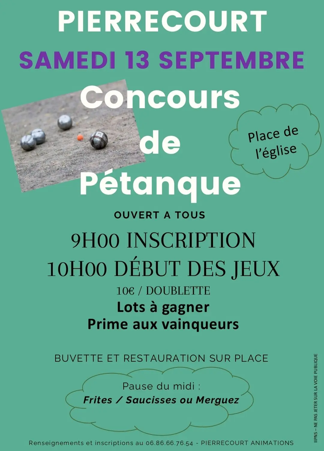 Pétanque - 13 septembre