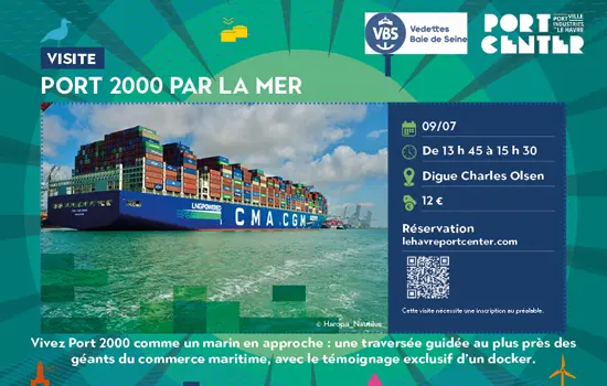 Port 2000 par la mer (juillet)