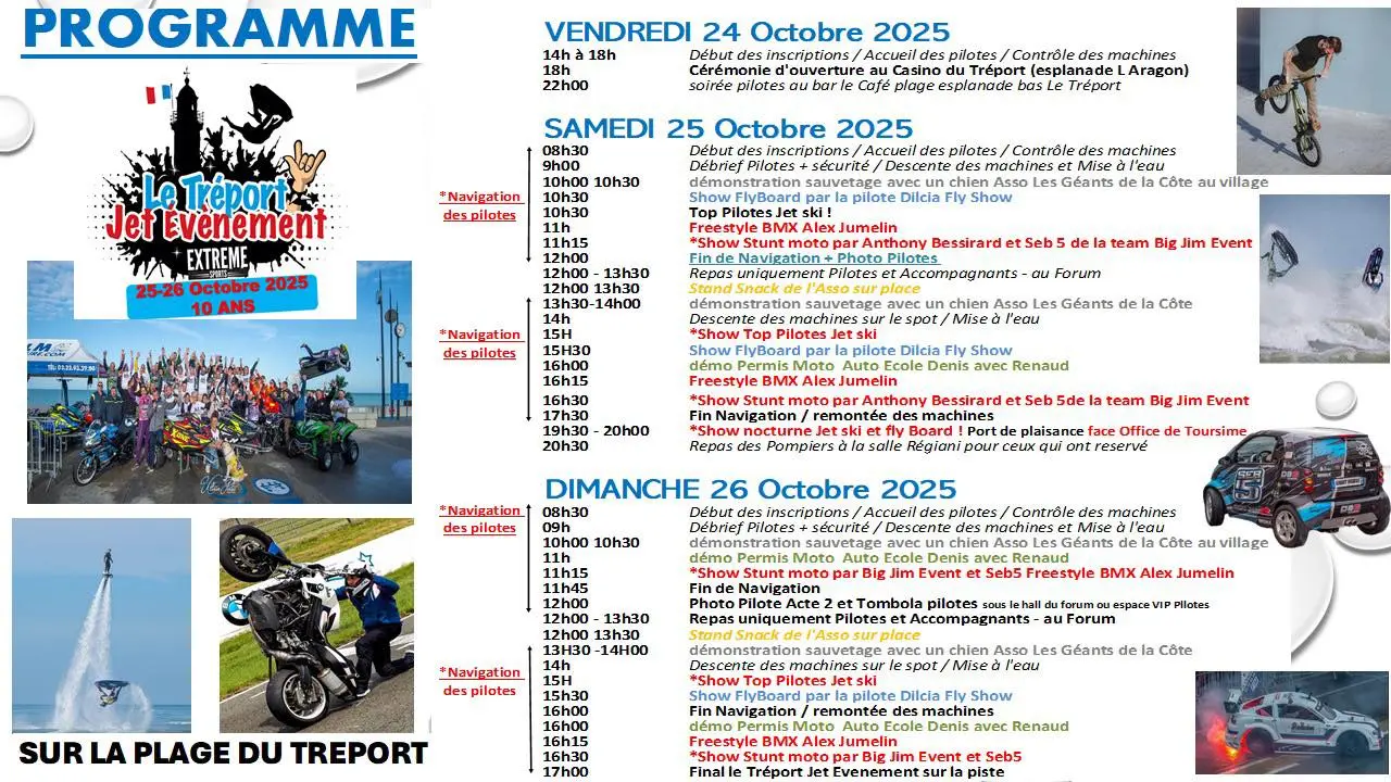 Programme Le Tréport Jet 2025