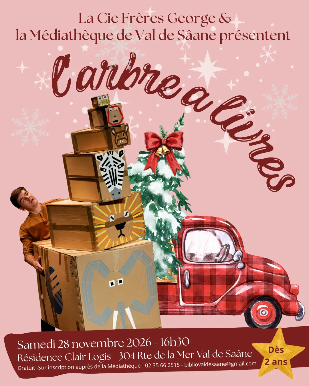 Rouge Vert illustration Noël post instagram - 1