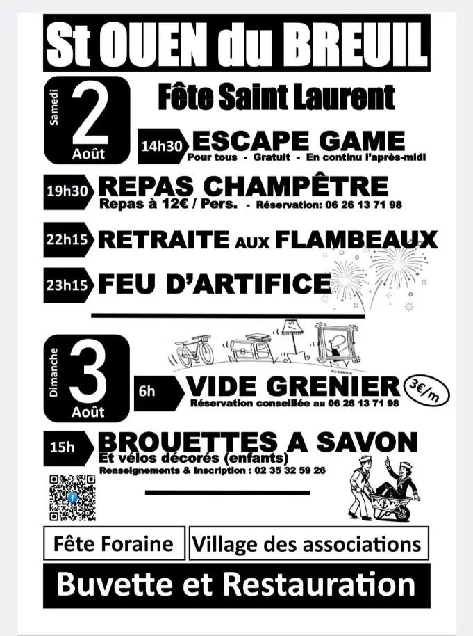 Fête St Laurent 2025 - Saint-Ouen-du-Breuil