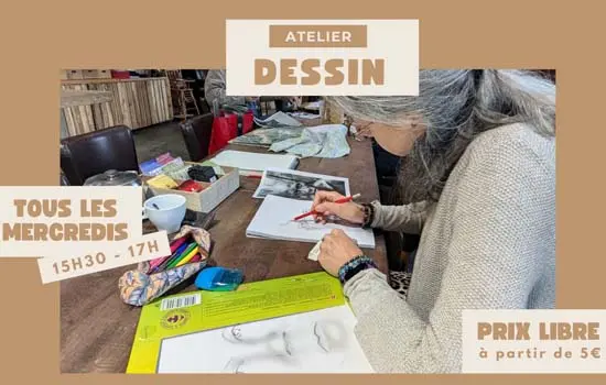 Atelier dessin du Hangar Zéro